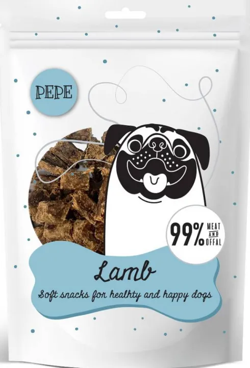 Paka Zwierzaka Przysmak PEPE Mini Chunkies Lamb dla psa op. 70g