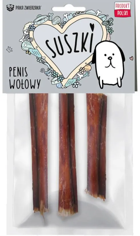 Paka Zwierzaka Przysmak Suszki Penis wołowy op. 3szt.