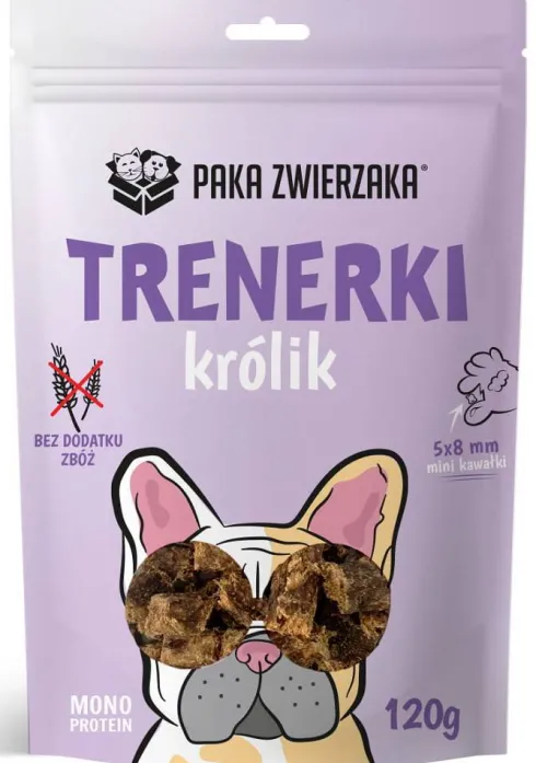 Paka Zwierzaka Przysmak Trenerki Królik dla psa op. 120g