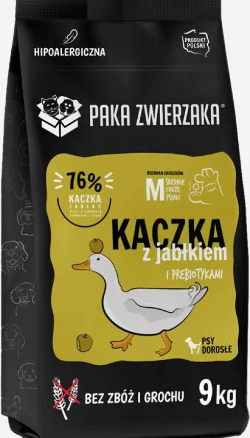 Paka Zwierzaka Seventh Heaven Kaczka z jabłkiem Sucha karma dla psa op. 9kg