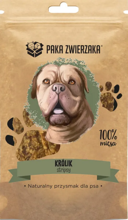 Paka Zwierzaka Stripsy Królik dla psa op. 70g