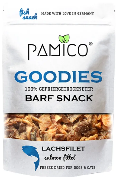 Pamico Goodies Freeze Dried Mięso z łososia Przysmaki liofilizowane dla psa i kota op. 50g