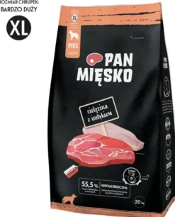 Pan Mięsko Cielęcina z indykiem Extra Large Sucha Karma dla psa op. 20kg