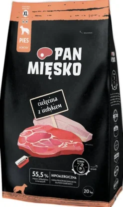 Pan Mięsko Cielęcina z indykiem Extra Large Sucha Karma dla psa op. 20kg