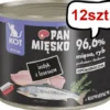 Pan Mięsko Kitten Indyk z łososiem Mokra Karma dla kociąt op. 200g Pakiet 12szt.