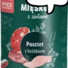 Pan Mięsko Pasztet z ziołami i królikiem Mokra Karma dla psa op. 400g Pakiet 12szt.