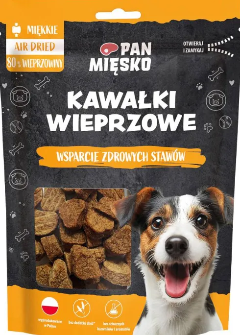 Pan Mięsko Przysmak Kawałki Wieprzowe dla psa op. 80g