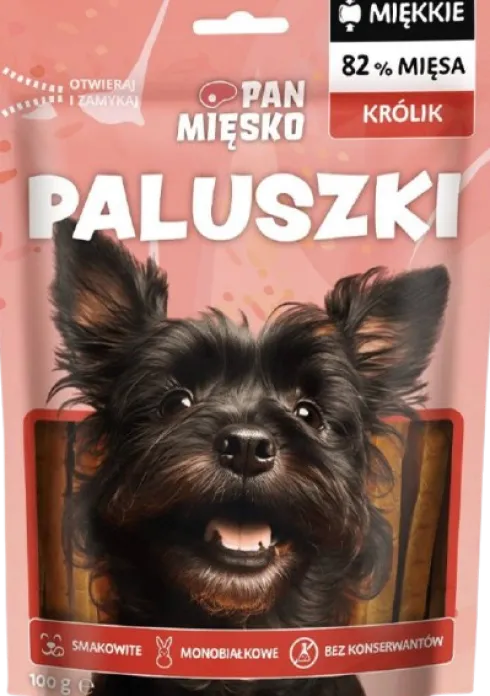 Pan Mięsko Przysmak Paluszki z Królikiem dla psa op. 100g