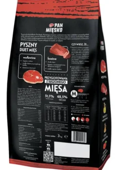 Pan Mięsko Wołowina z koziną Medium Sucha Karma dla psa op. 3kg