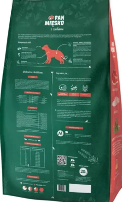 Pan Mięsko z Ziołami Wołowina z królikiem Medium Sucha Karma dla psa op. 20kg