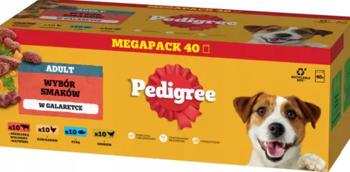 Pedigree Mixed Selecion in JELLY Mokra Karma dla psa op. 40x100g