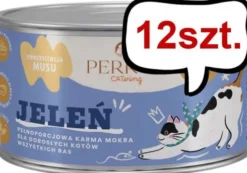 Perro CATering Jeleń Mokra Karma dla kota op. 185g Pakiet 12szt.