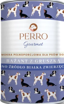 Perro Gourmet Adult Bażant z gruszką Mokra Karma dla psa op. 400g