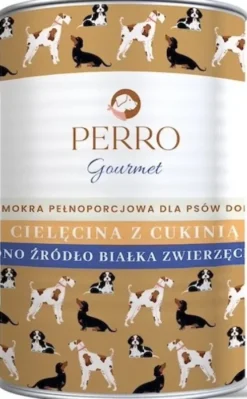 Perro Gourmet Adult Cielęcina z cukinią Mokra Karma dla psa op. 400g