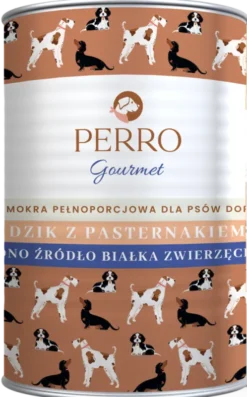 Perro Gourmet Adult Dzik z pasternakiem Mokra Karma dla psa op. 400g