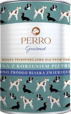 Perro Gourmet Adult Konina z korzeniem pietruszki Mokra Karma dla psa op. 400g