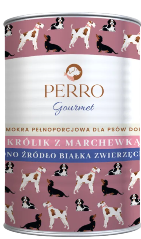 Perro Gourmet Adult Królik z marchewką Mokra Karma dla psa op. 400g