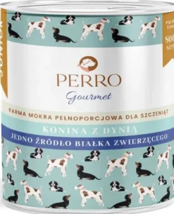 Perro Gourmet Junior Konina z Dynią Mokra Karma dla szczeniaka op. 400g Pakiet 6szt.