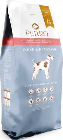Perro Indyk z batatami Sucha Karma dla psa op. 12kg