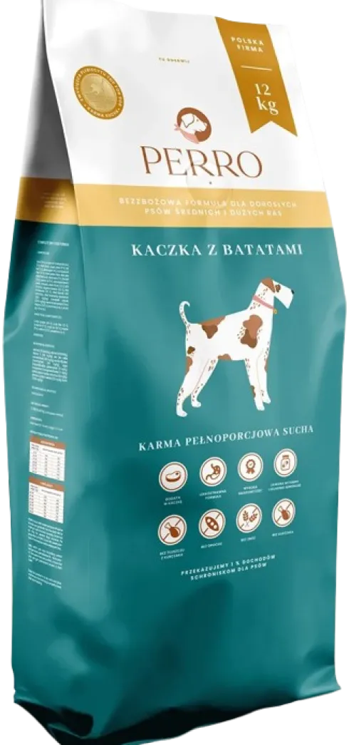 Perro Kaczka z batatami Sucha Karma dla psa op. 12kg