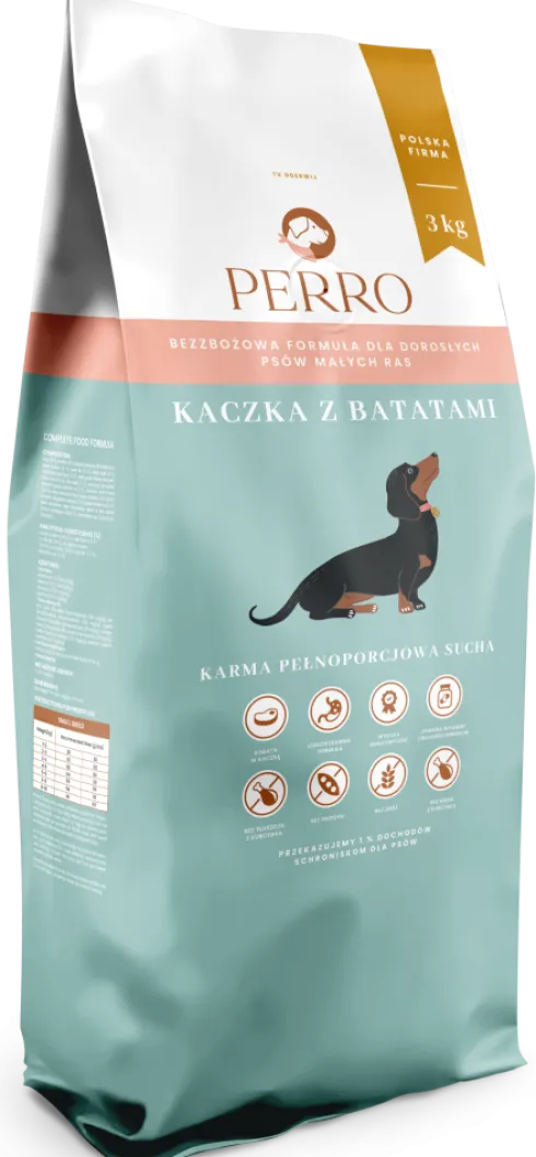 Perro Kaczka z batatami Sucha Karma dla psa op. 3kg