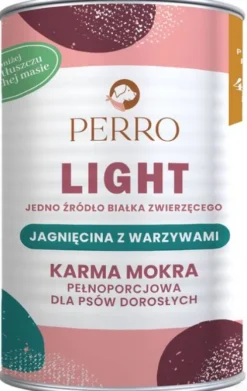 Perro Light Jagnięcina z warzywami Mokra Karma dla psa op. 400g