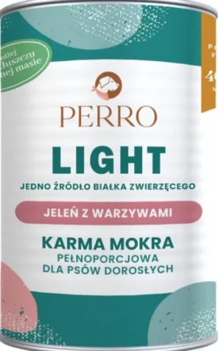 Perro Light Jeleń z warzywami Mokra Karma dla psa op. 400g