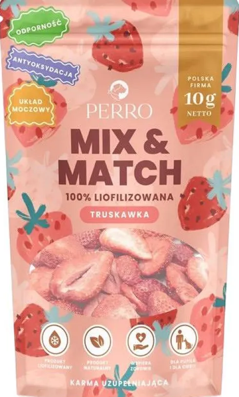 Perro Mix&Match Truskawka Przysmaki liofilizowane dla psa op. 10g