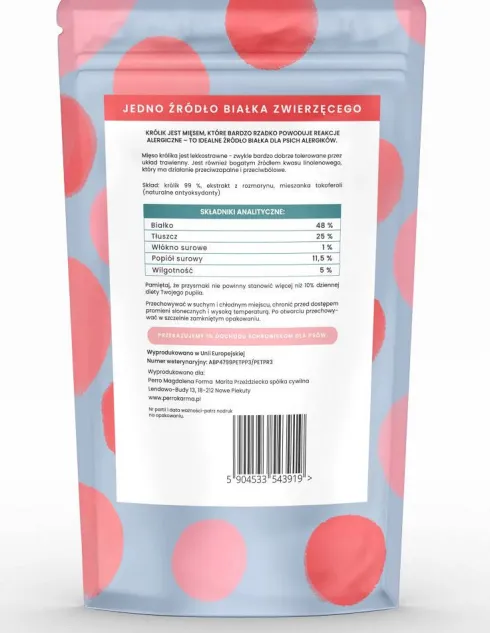 Perro OCH ACH Przysmaki liofilizowane z królikiem dla psa op. 40g