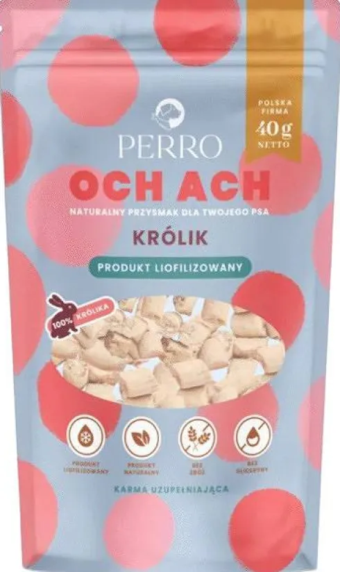 Perro OCH ACH Przysmaki liofilizowane z królikiem dla psa op. 40g