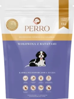 Perro Wołowina z batatami Sucha Karma dla szczeniąt op. 1kg