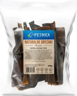 Petmex Przysmak Skóra jelenia dla psa op. 200g WYPRZEDAŻ