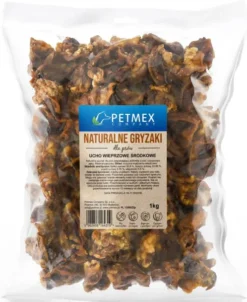 Petmex Przysmak Ucho wieprzowe środkowe op. 1kg