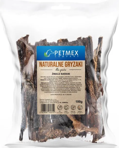 Petmex Przysmak Żwacz barani op. 100g