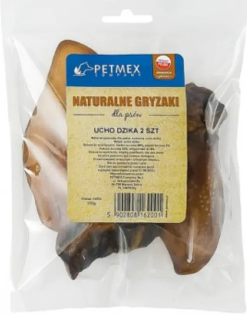 Petmex Ucho dzika suszone dla psa op. 2szt.