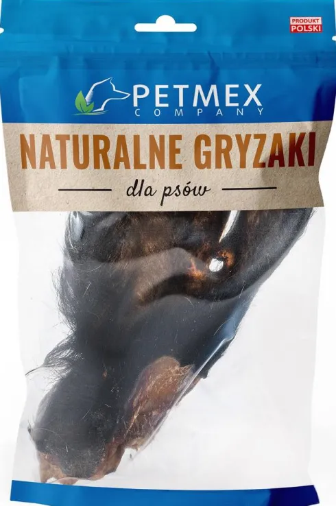 Petmex Ucho wołowe suszone z futrem dla psa op. 1szt.