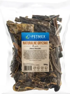 Petmex Żwacz wołowy suszony dla psa op. 500g WYPRZEDAŻ