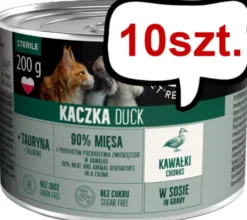 Pet Republic Adult Sterile Kaczka Mokra Karma dla kota 200g Pakiet 10szt.