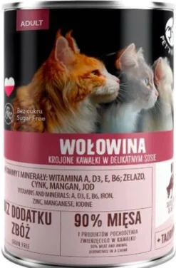Pet Republic Adult Wołowina Mokra Karma dla kota 400g