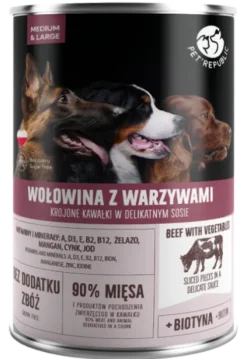 Pet Republic Adult Wołowina z warzywami Mokra Karma dla psa op. 1250g