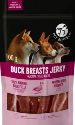 Pet Republic Przysmak Duck Breasts Jerky dla psa op. 100g