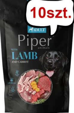 Piper Animals Adult Jagnięcina z marchewką Mokra karma dla psa op. 500g Pakiet 10szt.