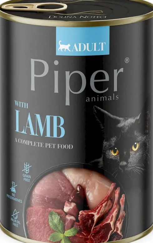 Piper Animals Adult Jagnięcina Mokra Karma dla kota op. 400g