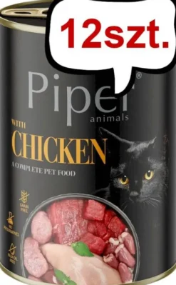 Piper Animals Adult Kurczak Mokra Karma dla kota op. 400g Pakiet 12szt.