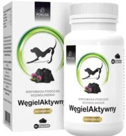 Pokusa GreenLine Węgiel Aktywny dla psa i kota op. 60 kapsułek