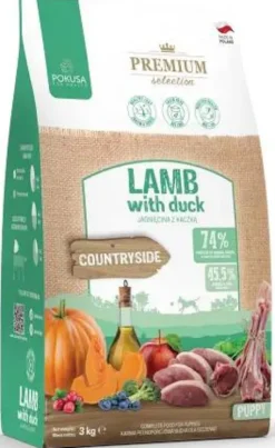 Pokusa Premium Puppy Selection Countryside Turkey with Duck Sucha Karma dla szczeniaka op. 3kg