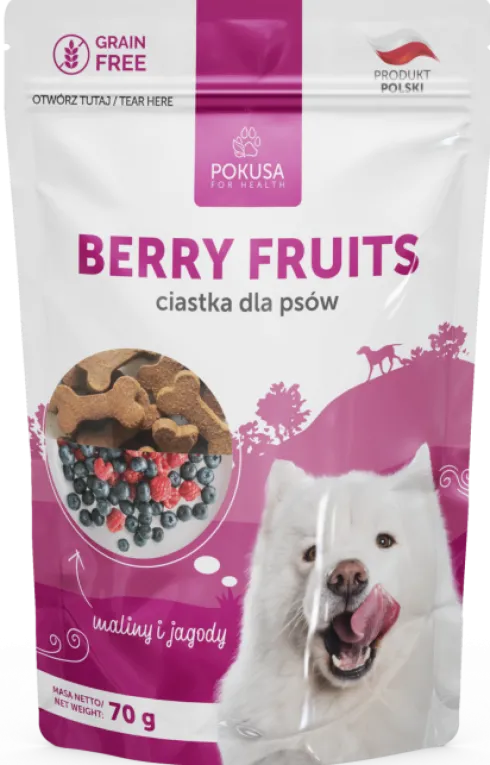 Pokusa Przysmak Berry Fruits owoce i zioła dla psa op. 70g