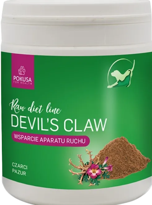 Pokusa RawDietLine Czarci Pazur Devil's Claw dla psa i kota op. 100g