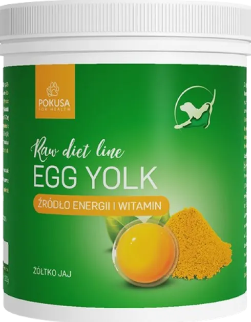Pokusa RawDietLine Egg Yolk (Żółtka Jaj) dla psa i kota op. 150g