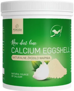 Pokusa RawDietLine Skorupy Jaj Calcium Eggshell dla psa i kota op. 500g
